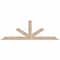 Ekena Millwork Saratoga Smooth Timber Gable Bracket, Douglas Fir, 96"W x 32"H x 1 1/2"D x 5 1/2"F, 8/12 Pitch GBW096X32X0206SAR00SDF - alternate 1
